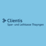 Logo der Clientis Spar- und Leihkasse Thayngen als Sponsor von TRAINIERT.